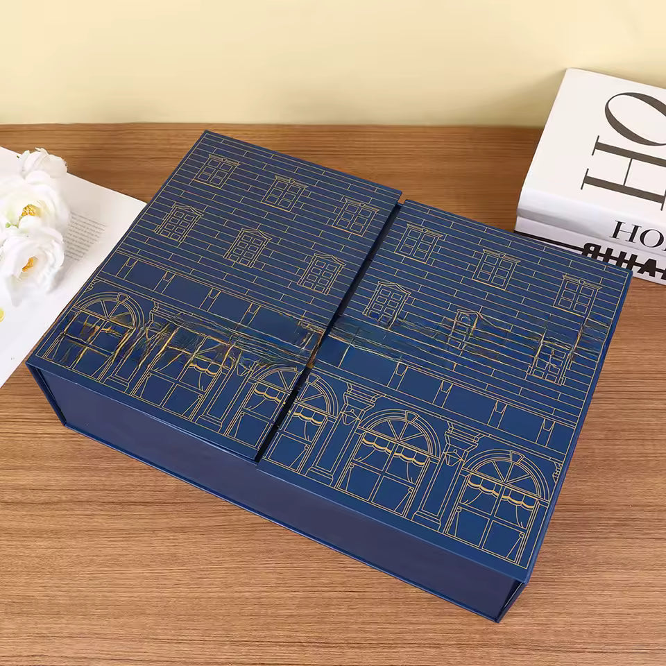 Adventskalender mit blauer Überraschungsbox - Männlich