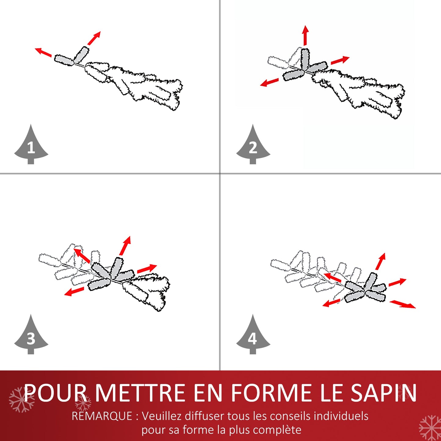Sapin de Noël Artificiel Lumineux 90H cm Fibre Optique Multicolore + Support Pied 90 Branches Vert