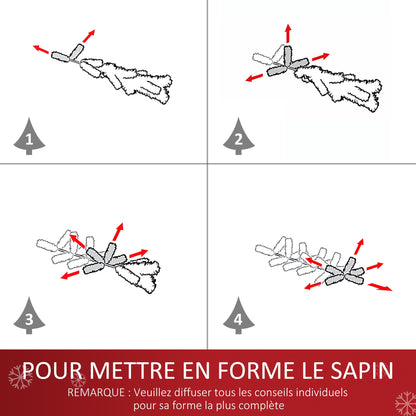 Sapin de Noël Artificiel Lumineux 90H cm Fibre Optique Multicolore + Support Pied 90 Branches Vert